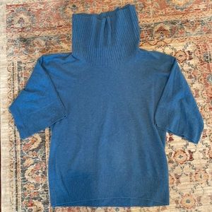 Cashmere blue turtleneck